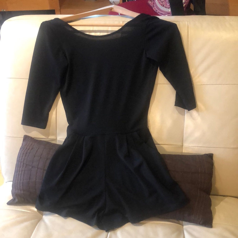 Melville Black Romper